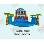Aldult  Outdoor Rental Inflatable Large Water Slides With Bouncy
