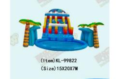 China Aldult  Outdoor Rental Inflatable Large Water Slides With Bouncy supplier