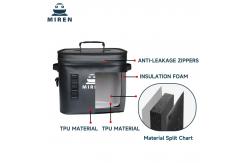 China High Quality Customizable Insulated And Leak Proof 24 Can Black Soft Cooler Bag supplier