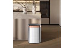 China Big Volume Steel Automatic Sensor Trash Bin Open Top Touchless Trash Can supplier