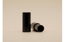 China Glossy Black Custom Made Empty Lipstick Containers Smooth Feel 5g Volume supplier