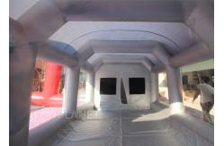 China Automobile Oxford Cloth Silver Inflatable Spray Booth With Removable Flooring supplier