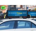 P4 Waterproof IP65 Video Car LED Sign Display , taxi roof led display for sale