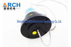China 10 Circiuts Signal Hybrid Slip Rings 1 Passage With Aluminium Alloy Housing supplier