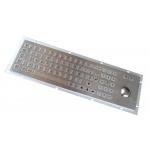 IP65 rear panel mounted metal steel keyboard with trackball and numeric keypad