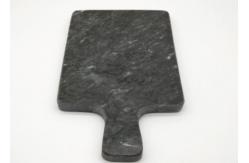China Paddle Shape 25x15cm Marble Stone Placemats Black Polished supplier
