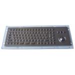 Industrial Metal Kiosk Compact Keyboard with Ruggedized Trackball for sale
