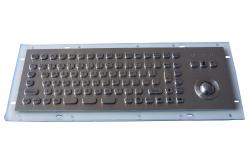 China Industrial Metal Kiosk Compact Keyboard with Ruggedized Trackball supplier