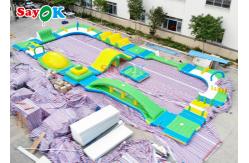 China Silk Printing Inflatable Water Obstacle Course For Wake Park supplier