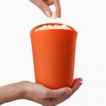 Fashion Collapsible Silicone Popcorn Popper Dishwasher Safe for sale