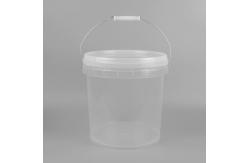 China 1L 5L 10L Transparent Plastic Packaging Bucket Customized With Lid And Handle supplier