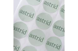 China Custom Text Image Adhesive Printing Round Label Stickers Waterproof Vinyl Sticker Roll supplier