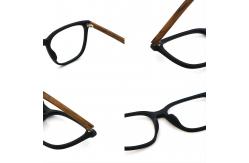 China 2024 Unique Polygons Wood Grain Acetate Glasses Frame MR 8082 supplier