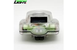 China OLED Screen LED Miners Cap Lamp , 1.78W IP68 Rechargeable Miners Safety Light supplier