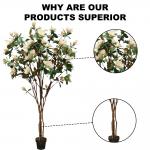 1.5m Artificial Potted Floor Plants Magnolia Tree For Dining Room