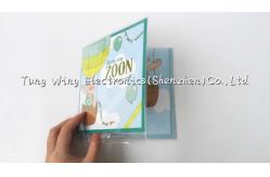 China Christmas Square Shaped Musical Greeting Card with sound module supplier