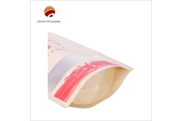 500g Capacity Customized Kraft Bag with Matt or Shiny Finishing