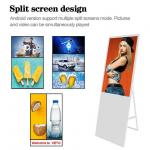 Floor Stand LCD Sign menu rotation Portable LCD Billboard USB2.0 for sale
