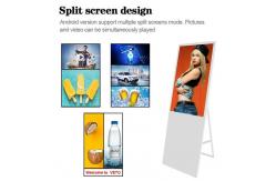 China Floor Stand LCD Sign menu rotation Portable LCD Billboard USB2.0 supplier