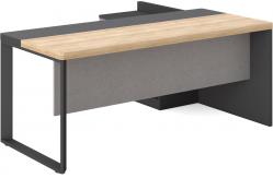 China 1.6M / 1.8M Luxury Contemporary Executive Desk With Metal Legs supplier