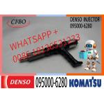 High Quality Diesel Engine Fuel Injector 095000-6280 / 6219-11-3100 For Komatsu PC400-8/650-8R/450-7 for sale