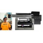 CMYKW T Shirt Garment Fiber Cloth A3 Flatbed Printer Machine for sale