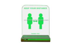China High Brightness Table Stand 28 * 22cm Led Shine Board supplier