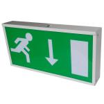 LED Rechargeable Battery Powered LED Emergency Exit Signs Lights for sale