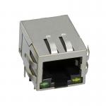 Single Port Tab Down 8 Pin Female RJ45 PCB Connector With Filter Ethernet for sale