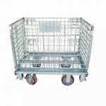 Collapsible Warehouse 250kg Wire Mesh Container Rack Heavy Duty for sale