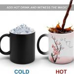 Discoloration Cups Ceramic Heat Change Unique Pattern Multi Functional Excellent Gift for sale