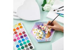 China Hexagon Stretched Canvas Boards , Custom Stretched Canvases For Acrylic Painting supplier