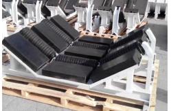 China UHMWPE Polyurethane Rubber Slider Impact Roller Bed Wear Resistant Adjustable Buffer supplier