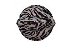 China 60cm Winter Knit Beanie Hats 100% Acrylic Warm Round Shape supplier