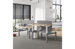 China Electric Height Adjustable Office Table Dual Motors Sit And Stand Desk supplier