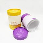 Airtight Paper Composite Paper Cans Protein Powder Packaging Tube With Screw Lids for sale