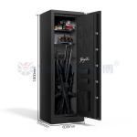 Steel Material Gun Safe Box With 75 Mins Fireproof Protection for sale