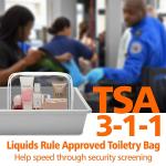 3 Set toiletry bag for travel or daily life