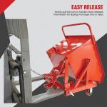 Red Self Dumping Dumpsters 7000LBS Forklift Dump Bin Compact