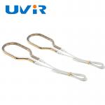 Short Wave Gold Coating 39-606mm Ring Infrared Lamps Tungsten Quartz Glass Tube for sale