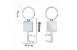 China Sublimation Bottle Opener Keychain Blank Custom Print Multifunctional Metal Keychain Sublimation Bottle Opener supplier