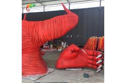 China Red Monster Custom Made Animatronics Outdoor Amusement Park Decoration supplier