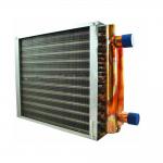 1.5HP Copper Tube Copper Fin Type Heat Exchanger OD7mm for sale