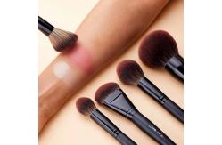 China Jessup Phantom Black Essential Makeup Brushes Set 21pcs Synthetic Bristles supplier