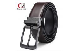 China Wearable Leather Men'S Business Belt With Reversible Buckle supplier