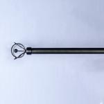 28mm Adjustable Length Curtain Rod Finials Set Home Decoration for sale