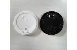 China Good Strength Reusable Cup Lids , 90mm Pp Hot Cup Large Plastic Dome Lids supplier