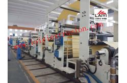 China Mechanical Driven Hydraulic  Plastic Lamination Machine With Auto Splicer supplier