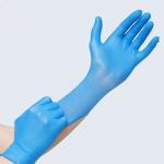 ISO13485 6Mil Nitrile Exam Gloves Medium / Disposable Hospital Gloves for sale