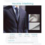 White Polyester Tie Interlining Fabric For Silk Tie Shrink Resistant